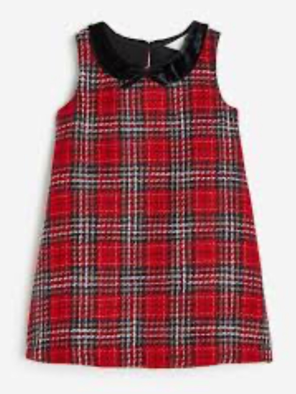 Girls H&M Tartan Tweed Plaid Holiday Special Occasion Dress - Picture 8 of 8